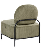 Armchair LUNDE Corduroy Green