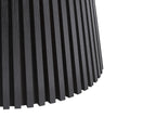 Extending Dining Table MOORE Black Ash Wood 120/160 cm 120 cm