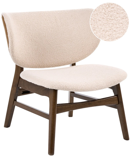 Armchair DAY Boucle Brown/ Light Beige