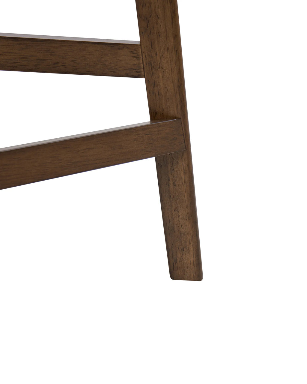 Set of 2 Bar Chairs HOPE Wood Brown/ Beige
