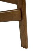 Set of 2 Bar Chairs CYNTHIANA Wood Brown/ Off-White