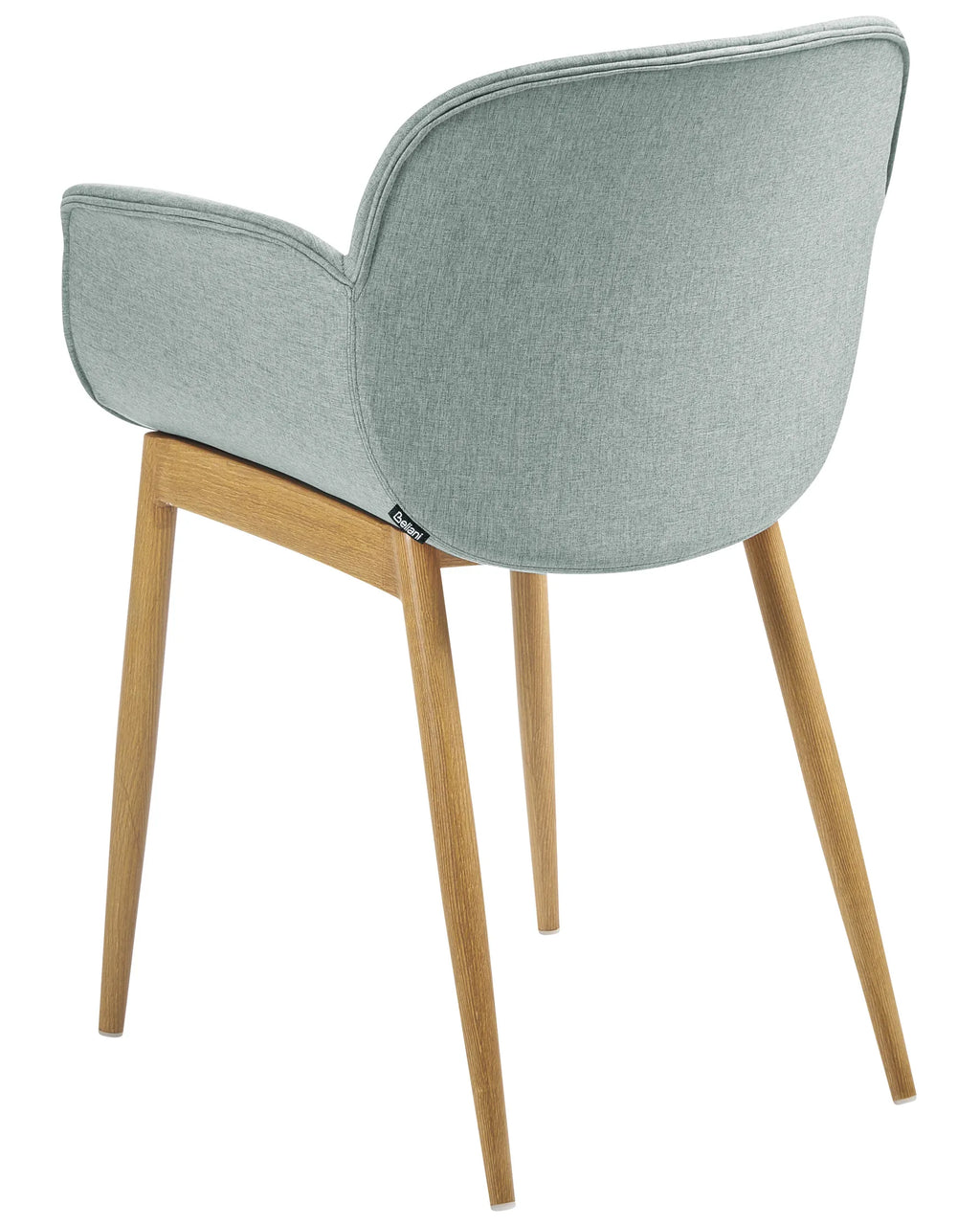 Set of 2 Dining Chairs ALICE Fabric Mint Green