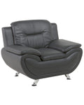 Armchair LEIRA II Faux Leather Grey