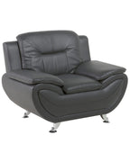 Armchair LEIRA II Faux Leather Grey