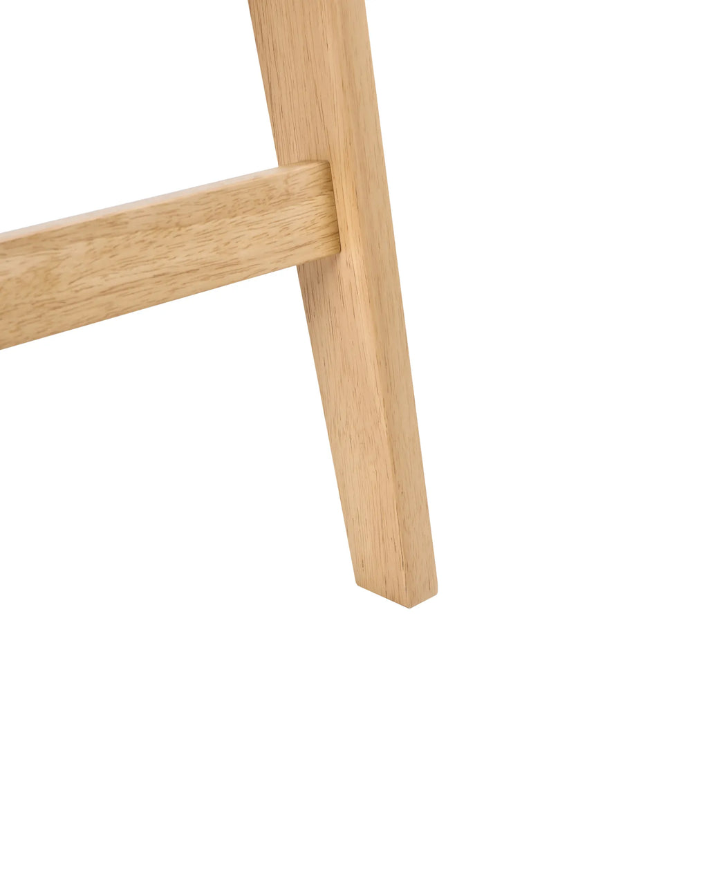 Set of 2 Bar Chairs AVA Wood Light Brown/ Beige