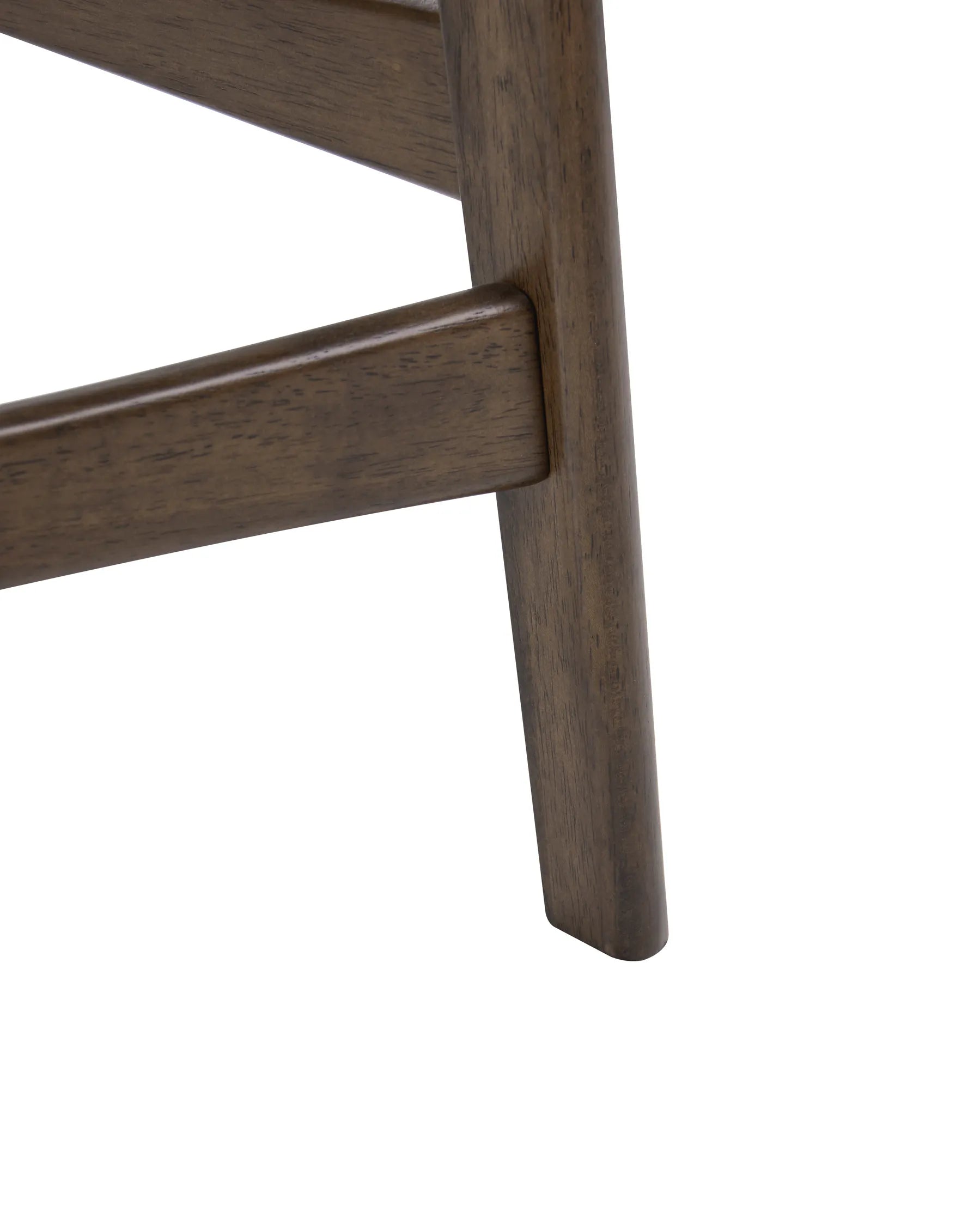 Set of 2 Bar Chairs MAYER Wood Off-White/ Brown