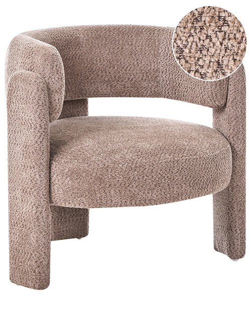 Armchair BUREA Chenille Taupe