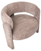 Armchair BUREA Chenille Taupe