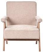 Armchair EVJE Faux Linen Beige