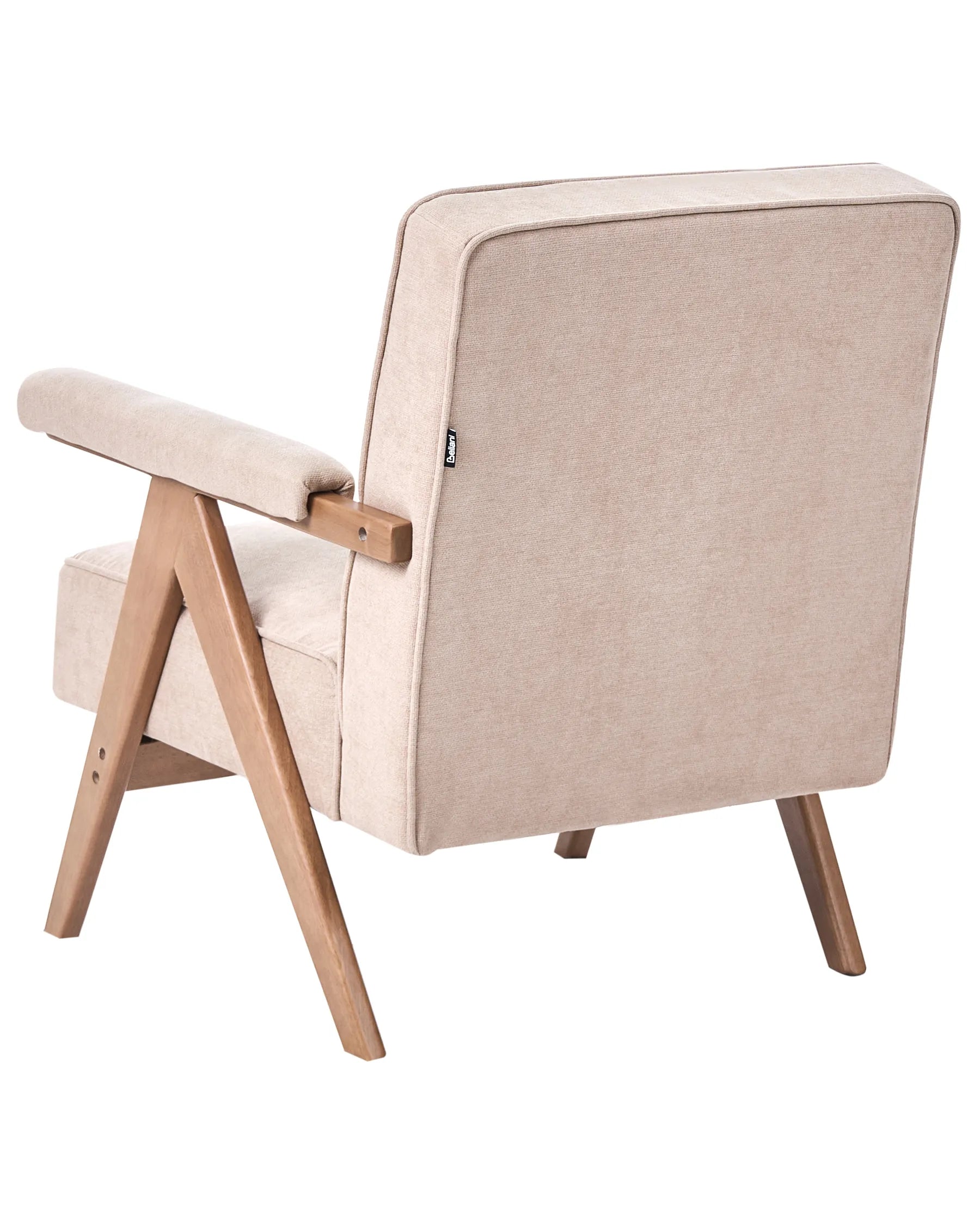 Armchair EVJE Faux Linen Beige