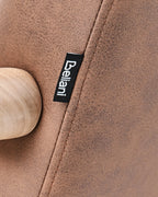 Rocking Chair LEKNES Faux Leather Brown