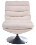 Swivel Armchair HOVET Light Beige