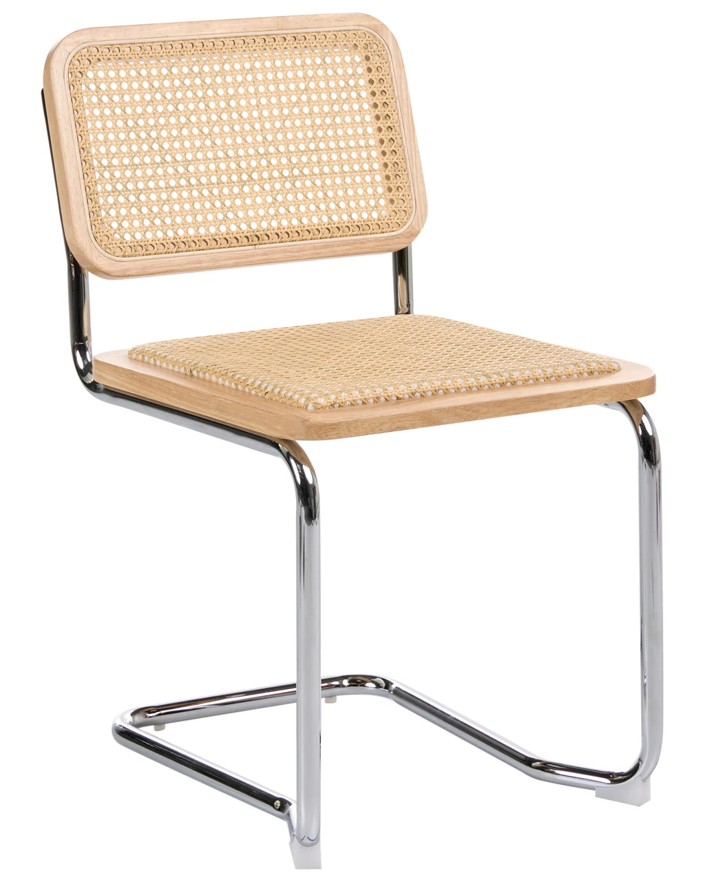 Set of 2 Dining Chairs CORDOVA Rattan Light Brown
