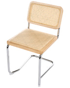 Set of 2 Dining Chairs CORDOVA Rattan Light Brown