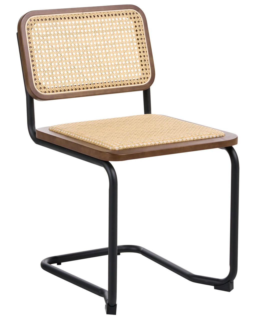Set of 2 Dining Chairs CORDOVA Rattan Brown