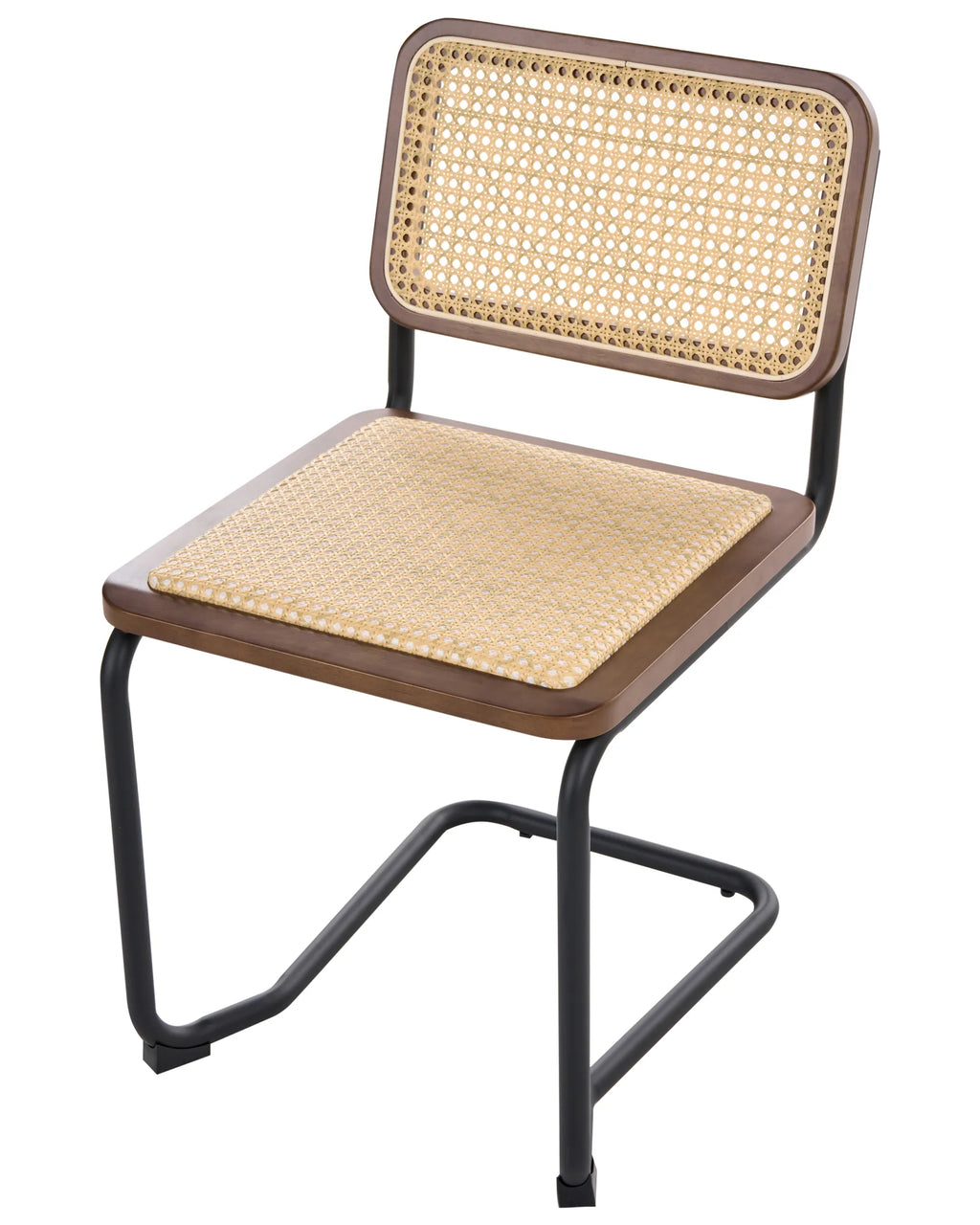 Set of 2 Dining Chairs CORDOVA Rattan Brown