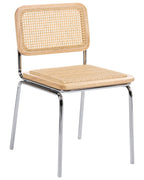 Set of 2 Dining Chairs CORVALLIS PE Rattan Light Brown