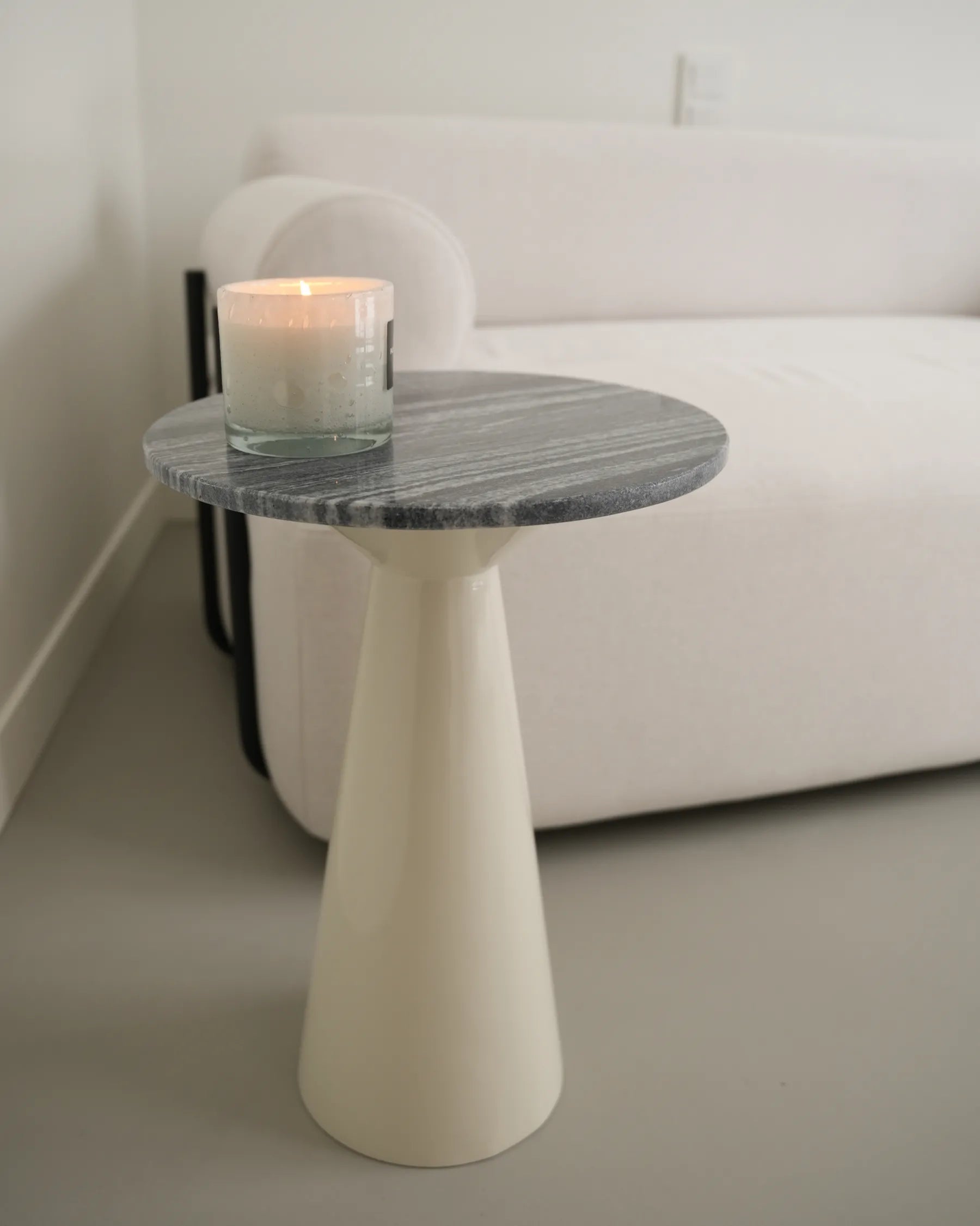 Side Table AMISTAD Metal White