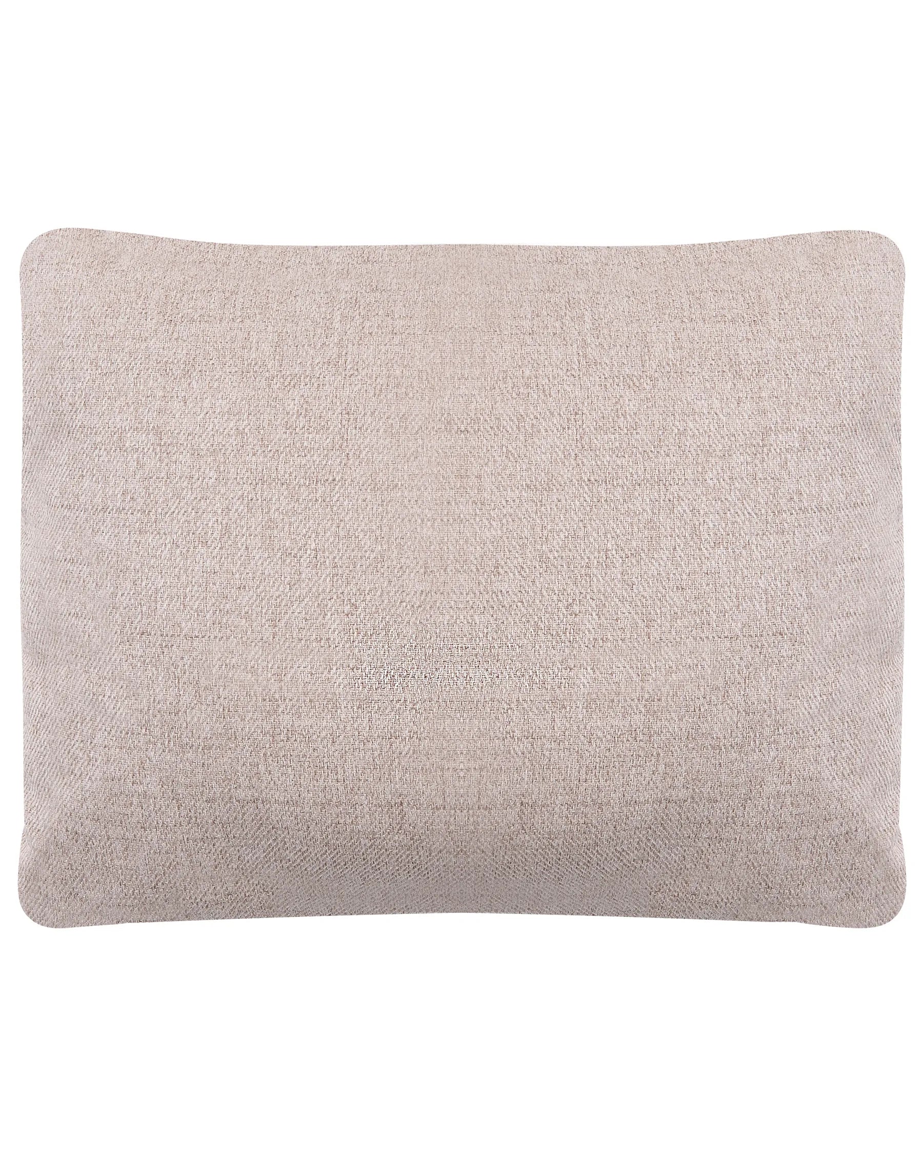 Swivel Armchair HORSENS with Storage Fabric Beige