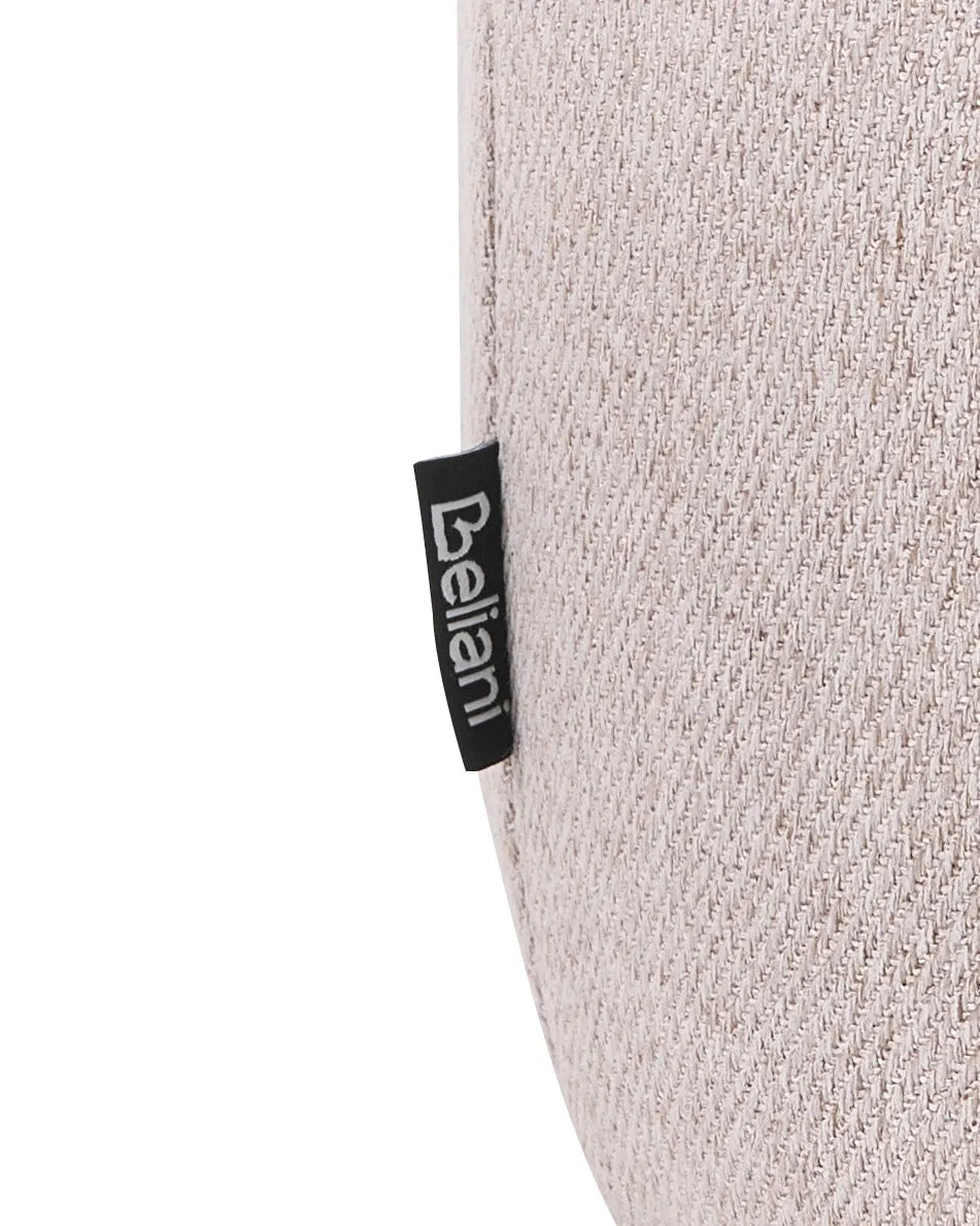 Swivel Armchair HORSENS with Storage Fabric Beige