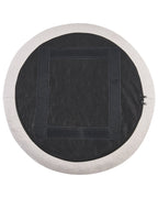 Swivel Armchair RANDERS with Storage Fabric Off-White