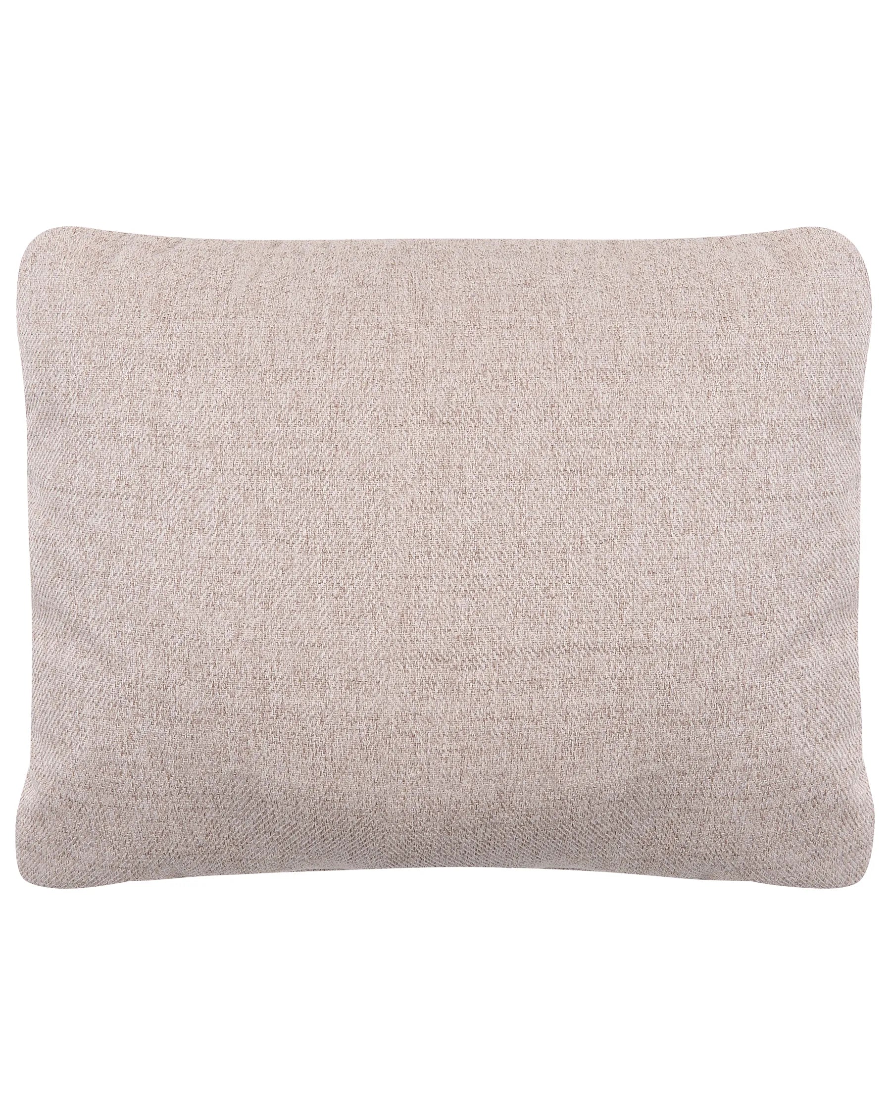 Swivel Armchair RANDERS with Storage Fabric Beige