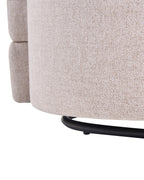 Swivel Armchair RANDERS with Storage Fabric Beige