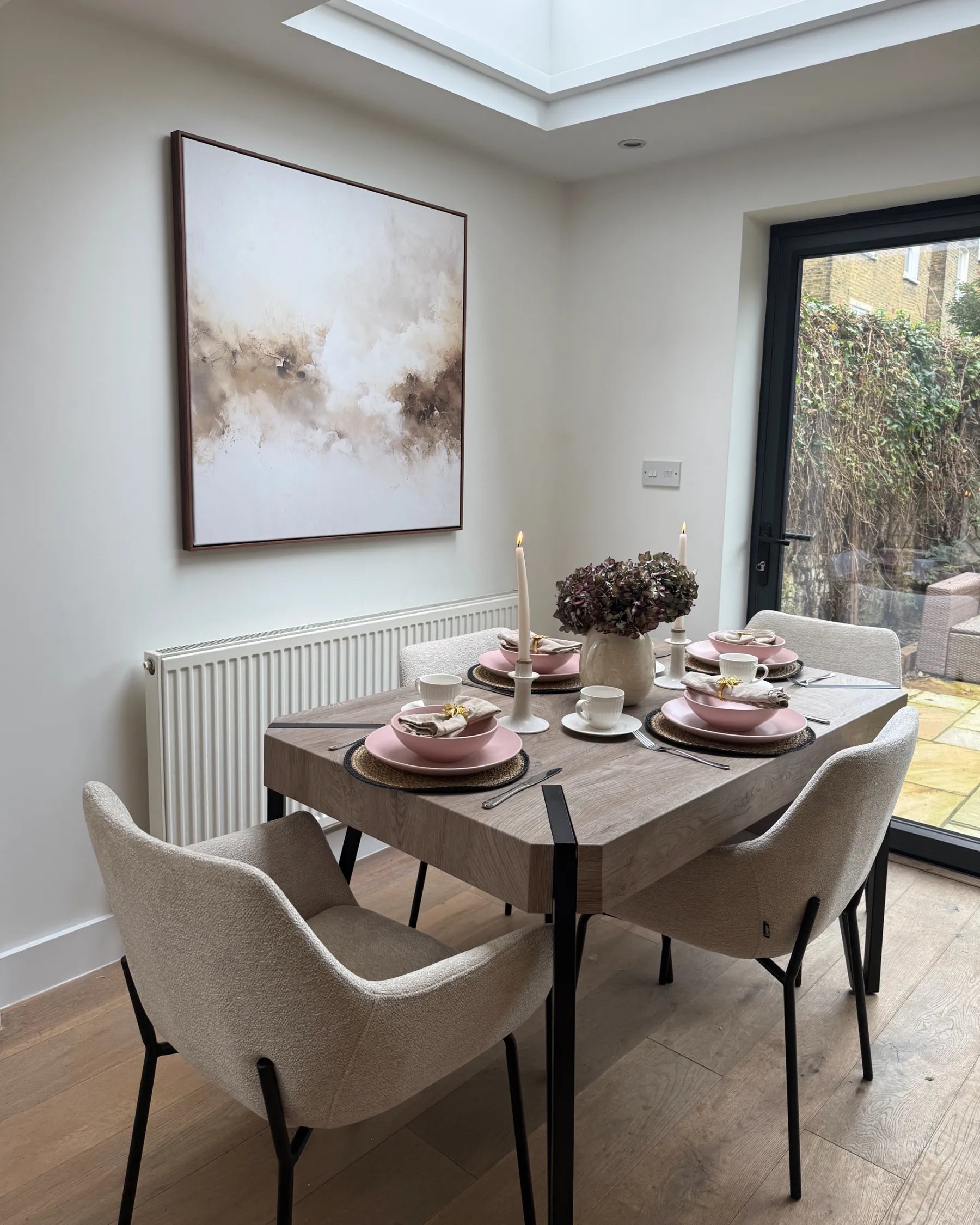 Dining Table CAMBELL Taupe 130 cm 80 cm