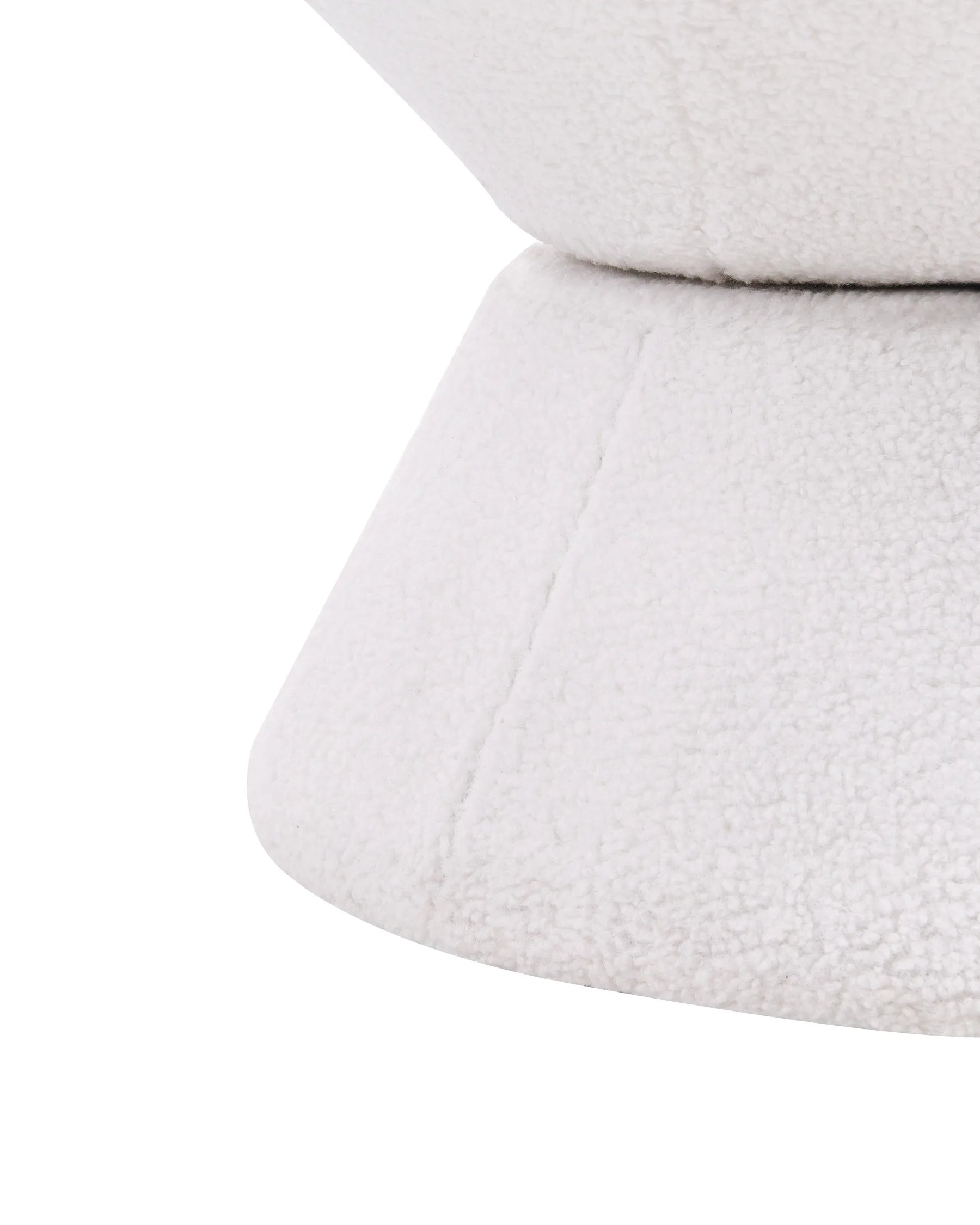 Swivel Armchair RINGSTED Boucle Off-White
