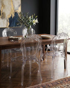 Set of 2 Dining Chairs VERMONT Transparent