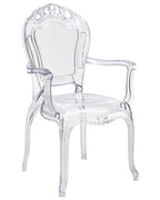Set of 2 Dining Chairs VERMONT Transparent