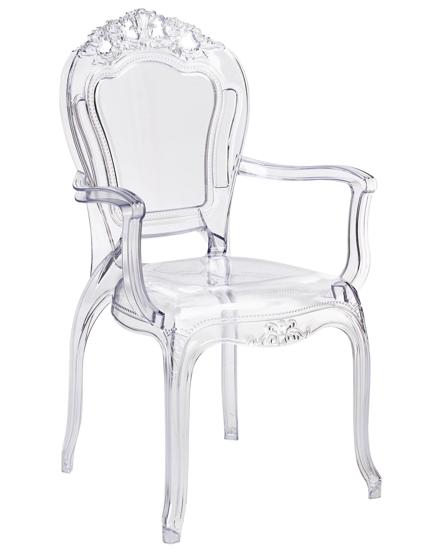 Set of 2 Dining Chairs VERMONT Transparent