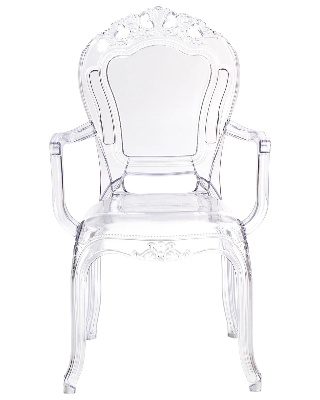 Set of 2 Dining Chairs VERMONT Transparent