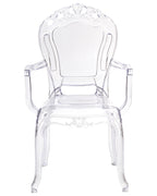 Set of 2 Dining Chairs VERMONT Transparent