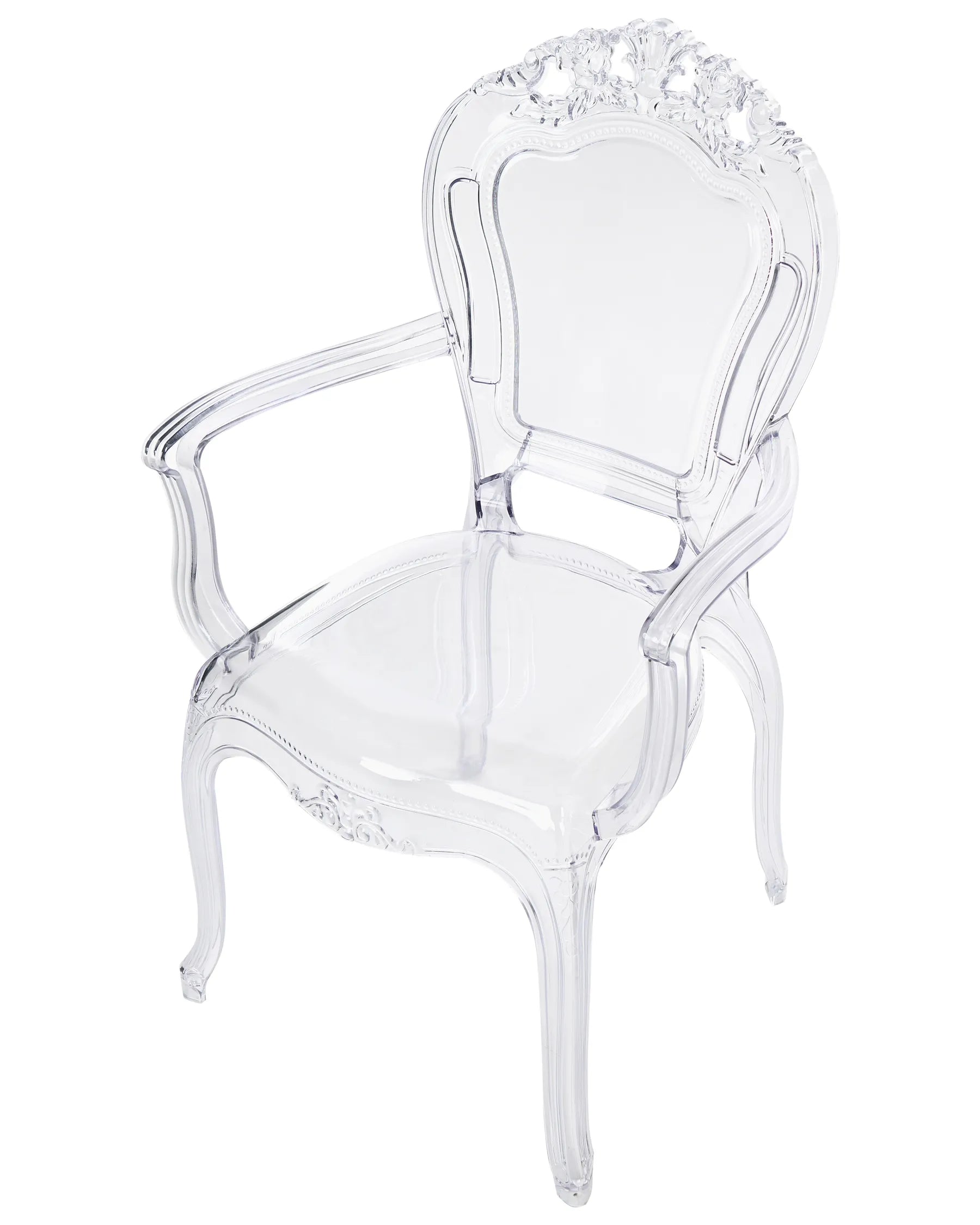 Set of 2 Dining Chairs VERMONT Transparent