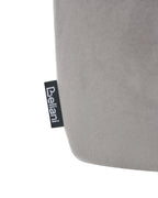 Set of 2 Bar Chairs SANILAC Velvet Light Grey