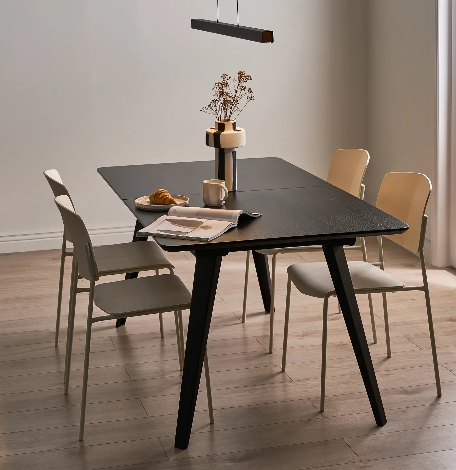 Set of 4 Dining Chairs ASTORIA Beige