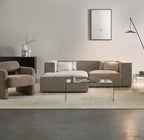 Coffee Table KENDALL Tempered Glass Black