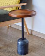 Side Table RAINY Metal Black