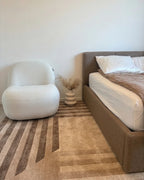 Armchair LOVBERG Fabric Off-White