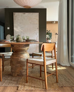 Set of 2 Dining Chairs DIGNE Wood Brown