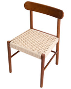 Set of 2 Dining Chairs EAGAN Wood Brown/ Beige