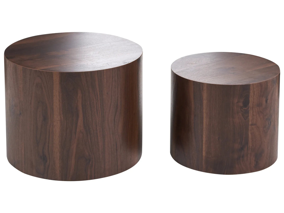 Set of 2 Coffee Tables HAVANA Dark Brown — main product view