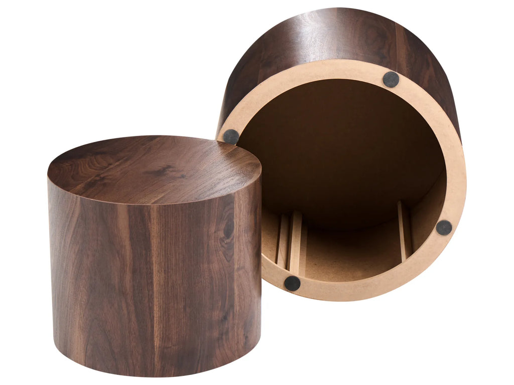 Set of 2 Coffee Tables HAVANA Dark Brown — alternate product view