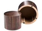 Set of 2 Coffee Tables HAVANA Dark Brown — alternate product view