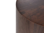 Set of 2 Coffee Tables HAVANA Dark Brown — front product view