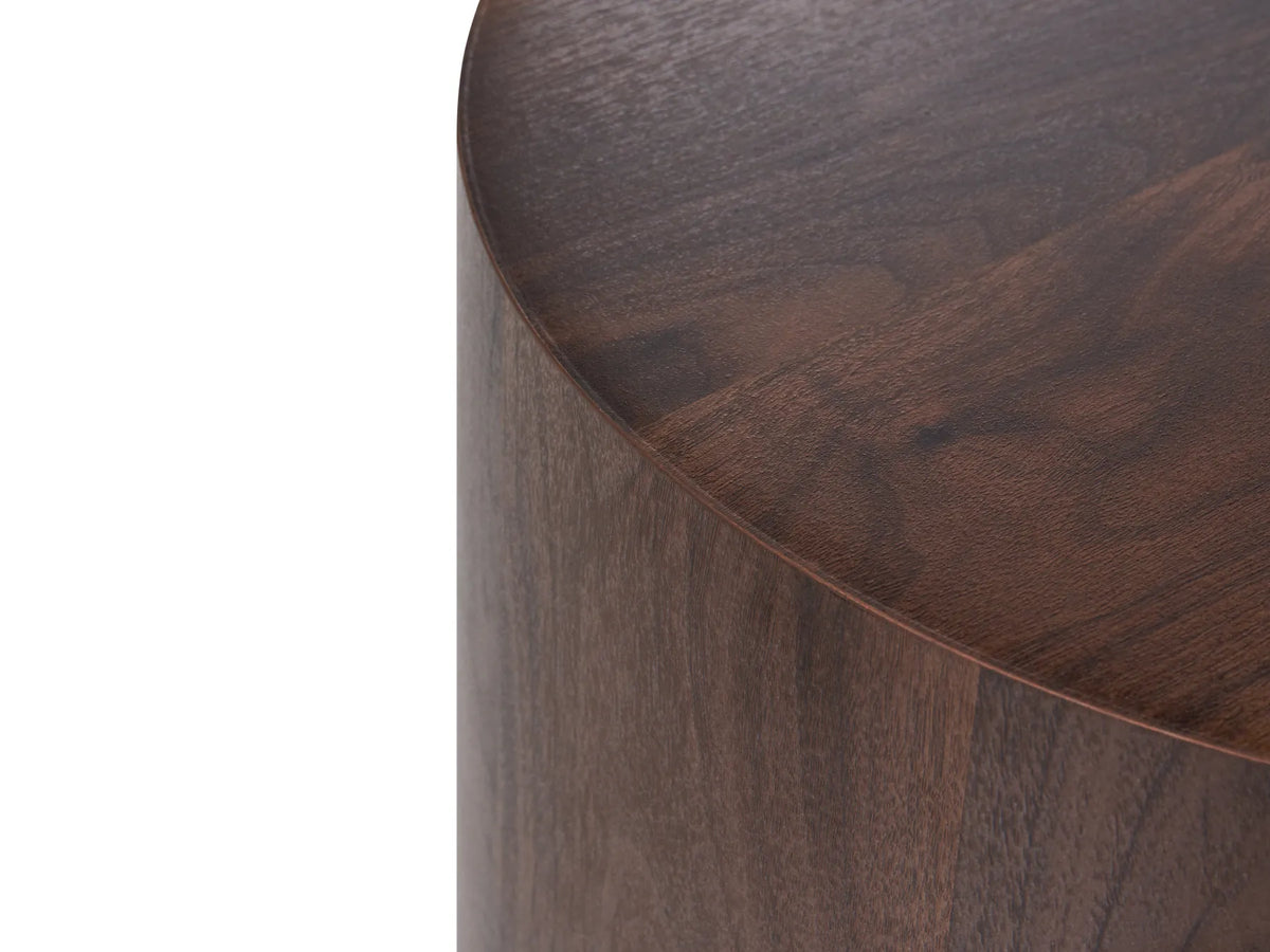 Set of 2 Coffee Tables HAVANA Dark Brown — front product view