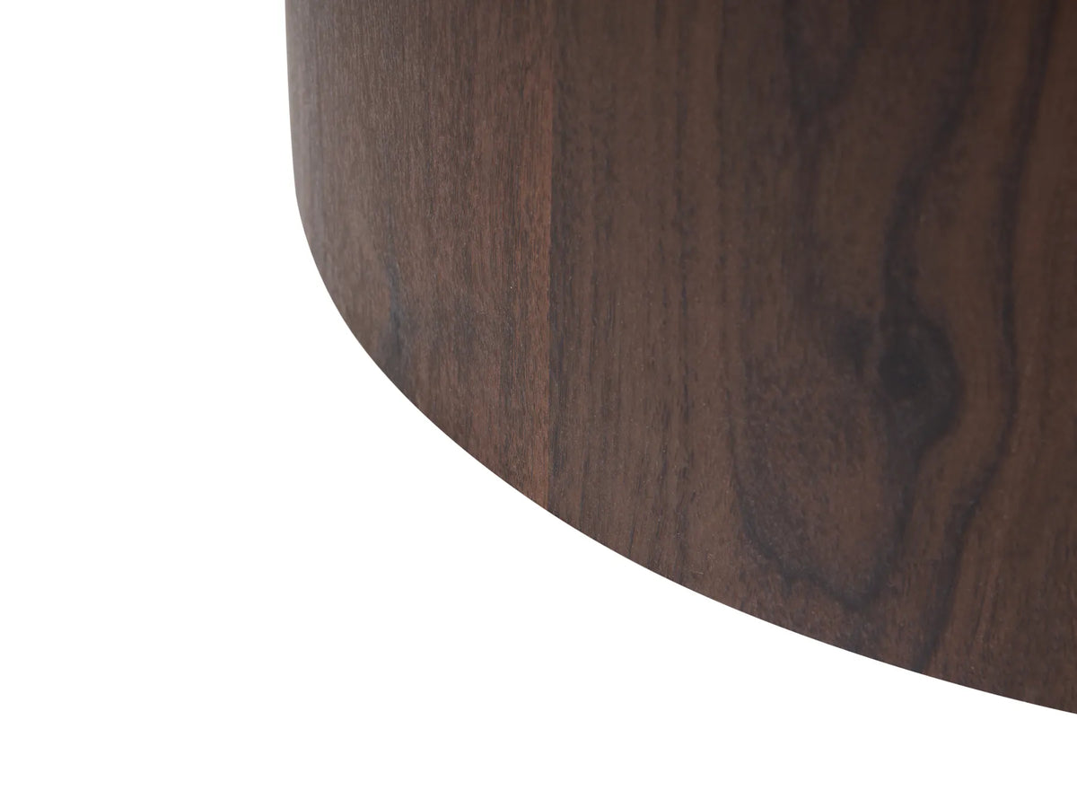 Set of 2 Coffee Tables HAVANA Dark Brown — side product view