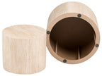 Set of 2 Coffee Tables MANTI Travertine Effect
