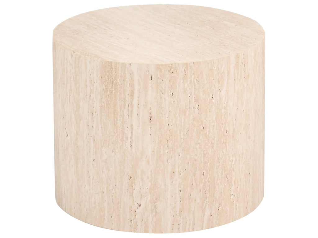 Set of 2 Coffee Tables MANTI Travertine Effect